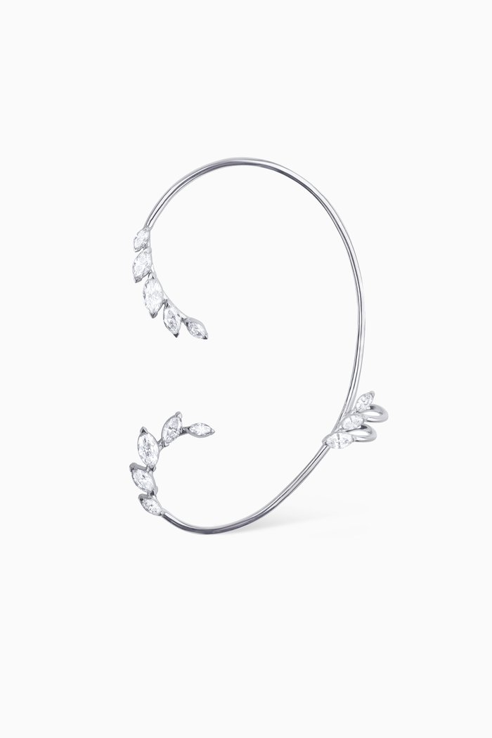 

Diamond Single Ear Cuff in 18kt White Gold