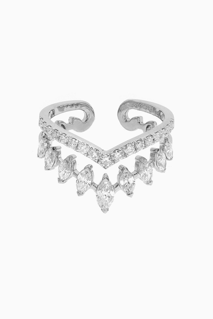 

Diamond Knuckle Ring in 18kt White Gold
