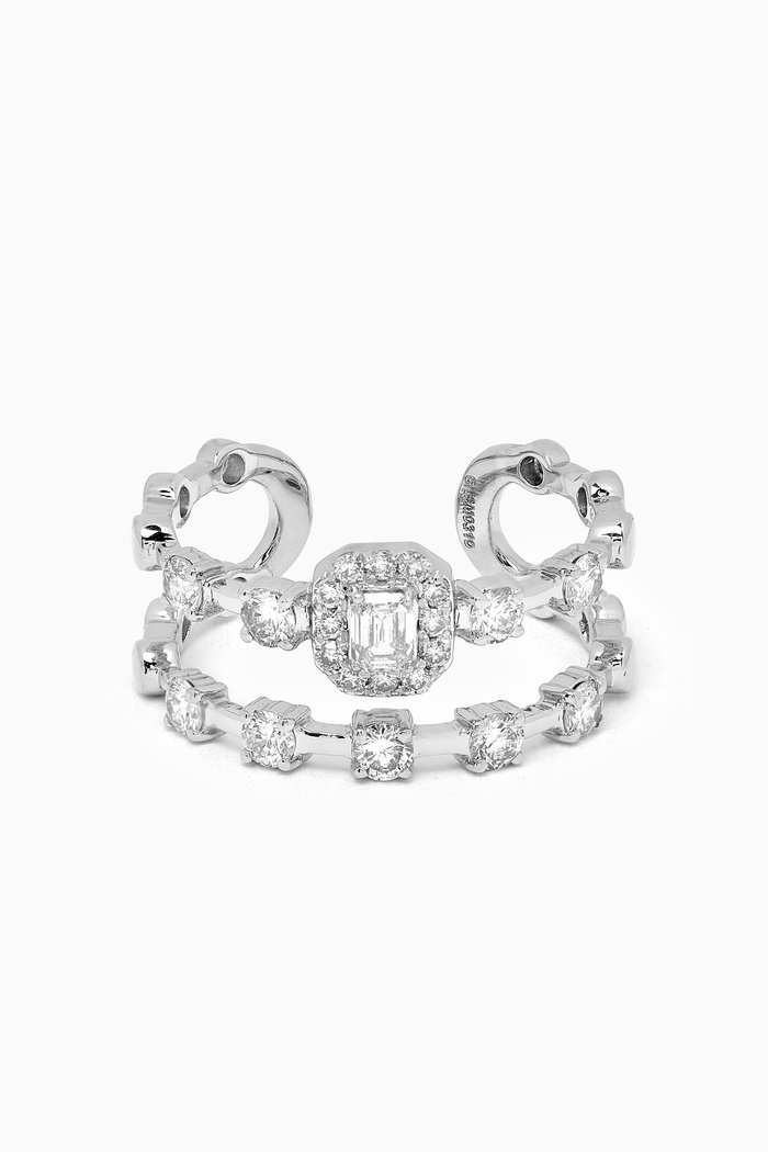 

Diamond Knuckle Ring in 18kt White Gold