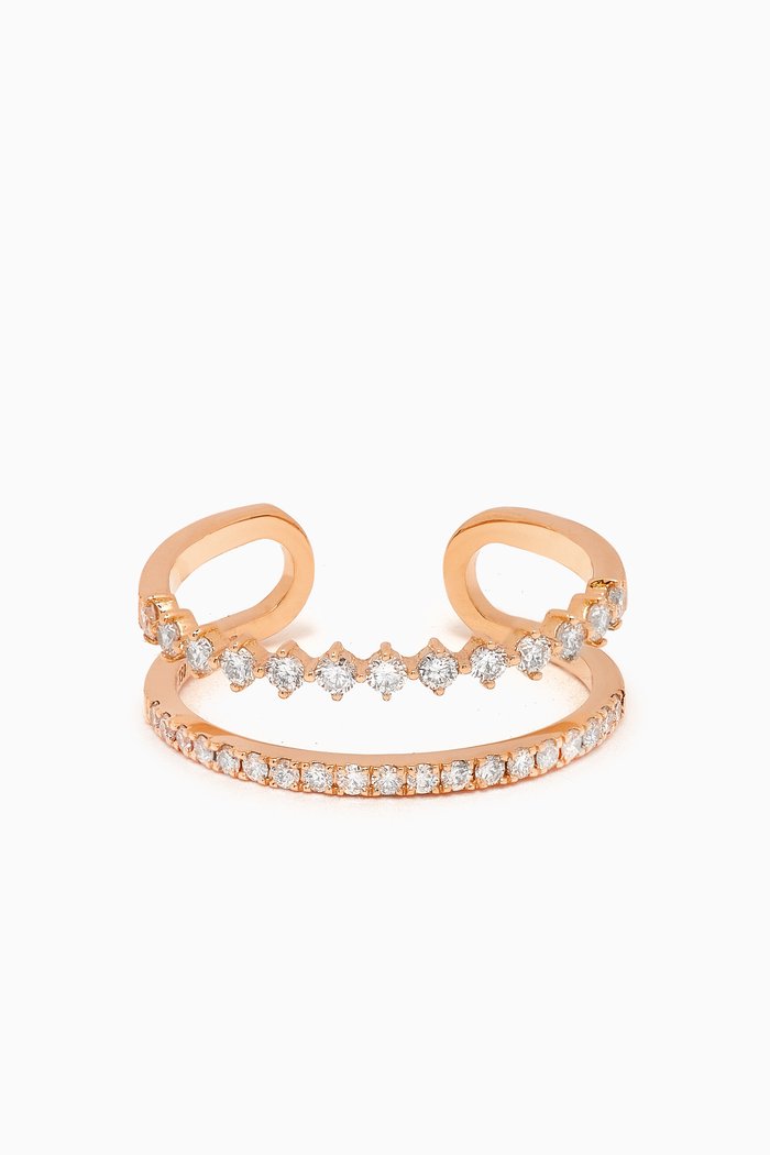 

Diamond Knuckle Ring in 18kt Rose Gold
