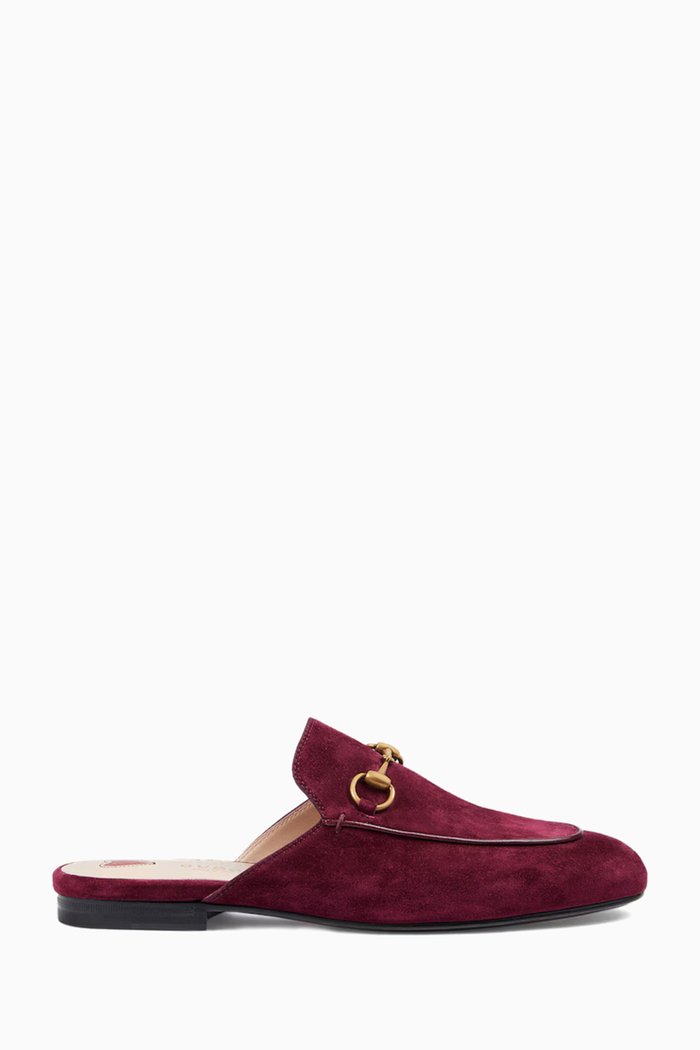 

Princetown Mules in Suede, Burgundy