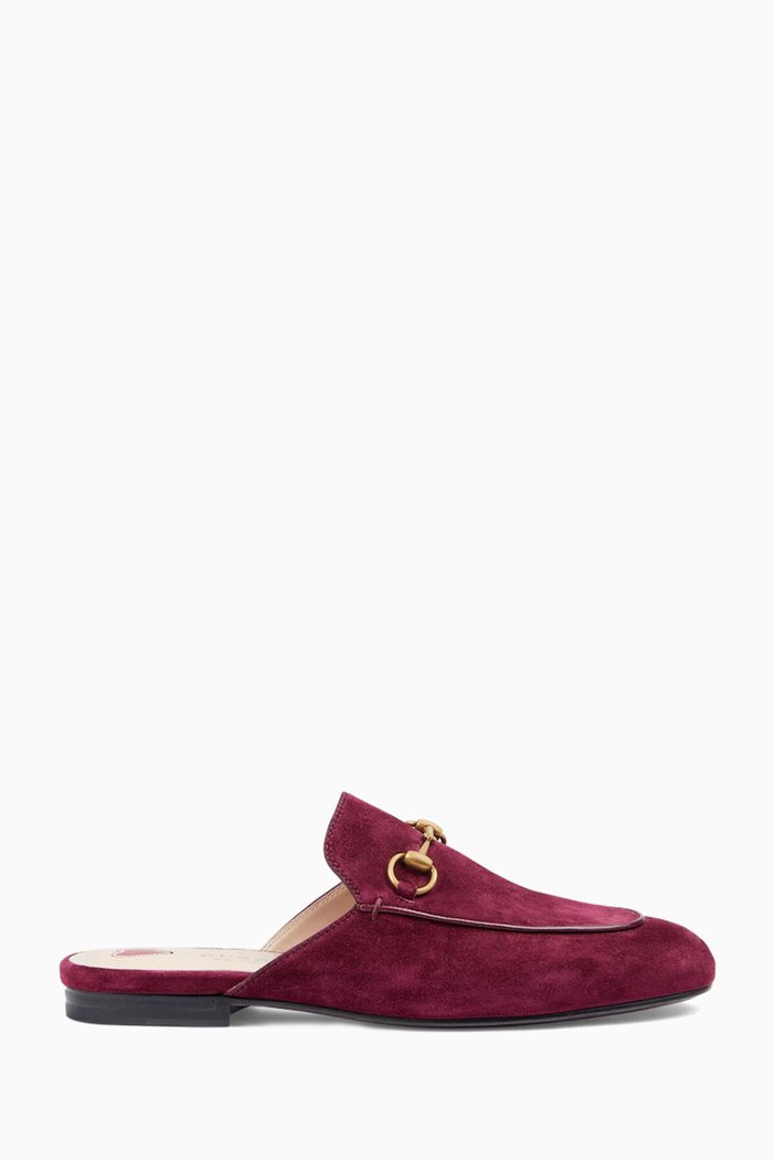 Princetown Mules in Suede, Red