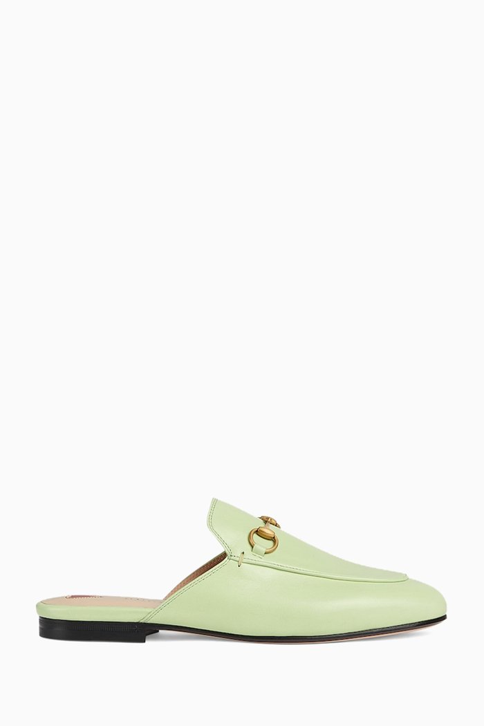 

Princetown Mules in Leather, Green