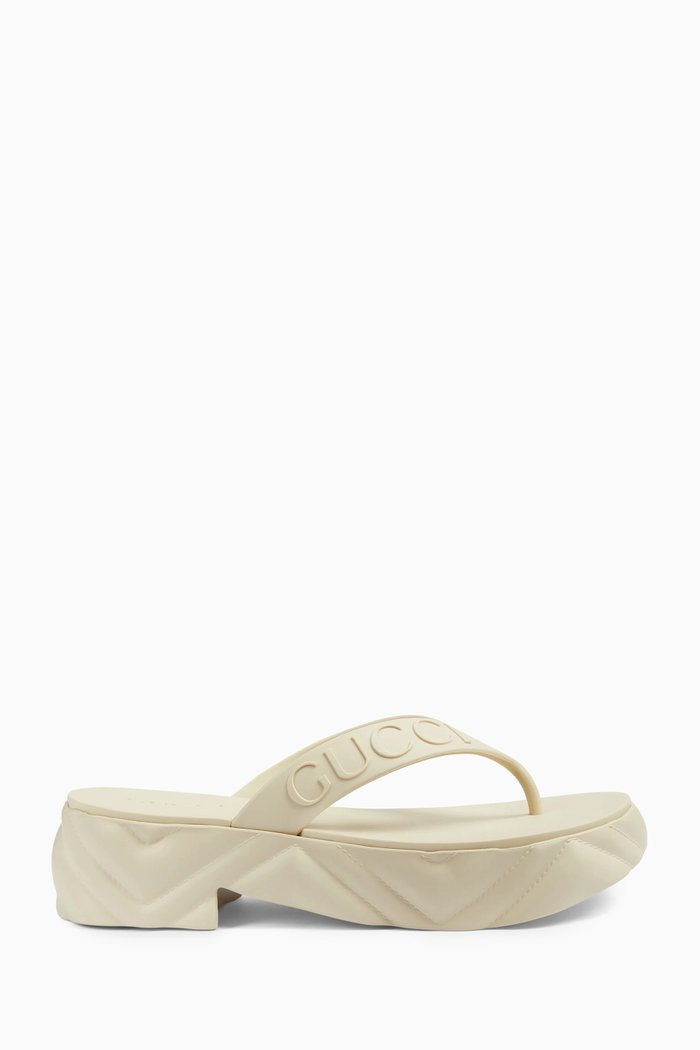 

Thong Platform 52 Sandals in Rubber, White