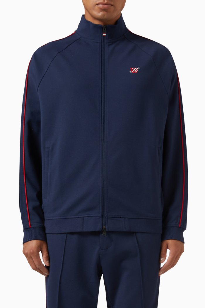 

x Wilson Clifton Track Jacket in Modal-blend, Blue