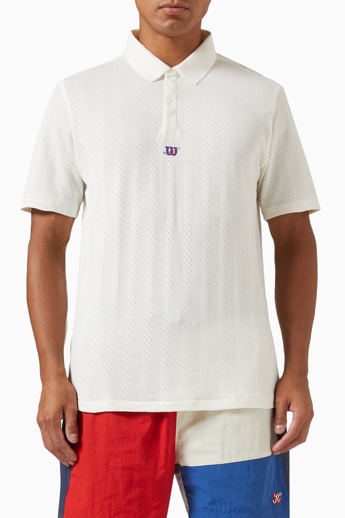 

x Wilson Game Point Polo Shirt in Seamless Fabric, White