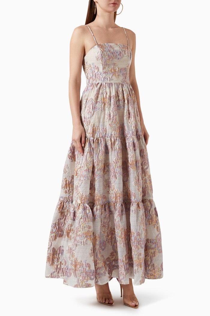 

Halite Tiered Maxi Dress, Pink