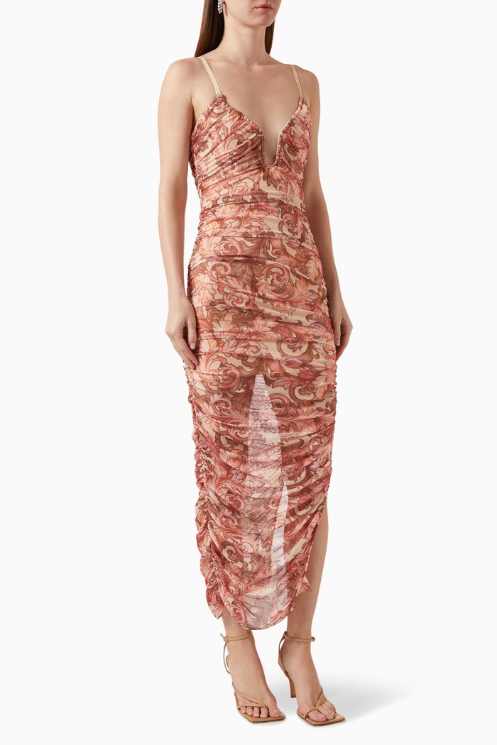 

Mica Printed Maxi Dress, Multicolour