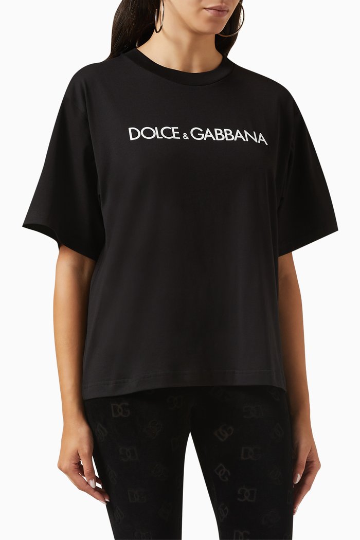

Logo-print T-shirt in Cotton-jersey, Black