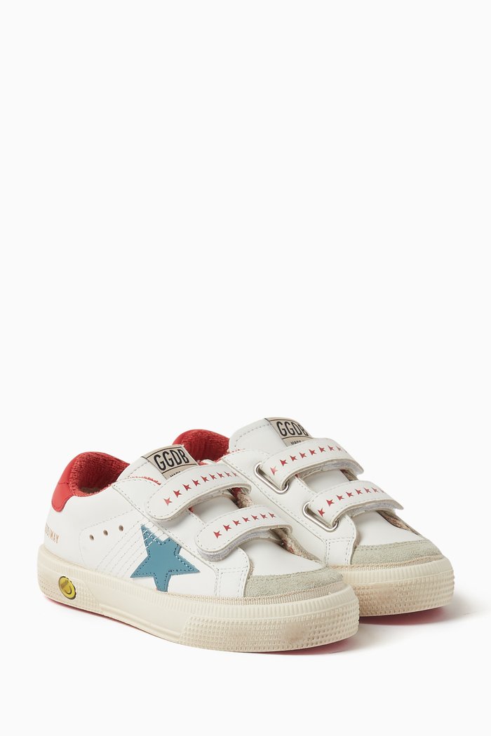 

May School Sneakers in Nappa Leather, White
