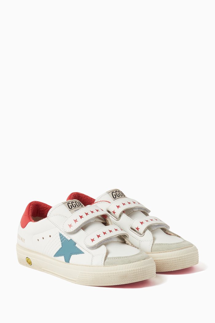 

May School Sneakers in Nappa Leather, White