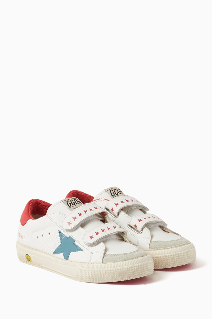 

May School Sneakers in Nappa Leather, White