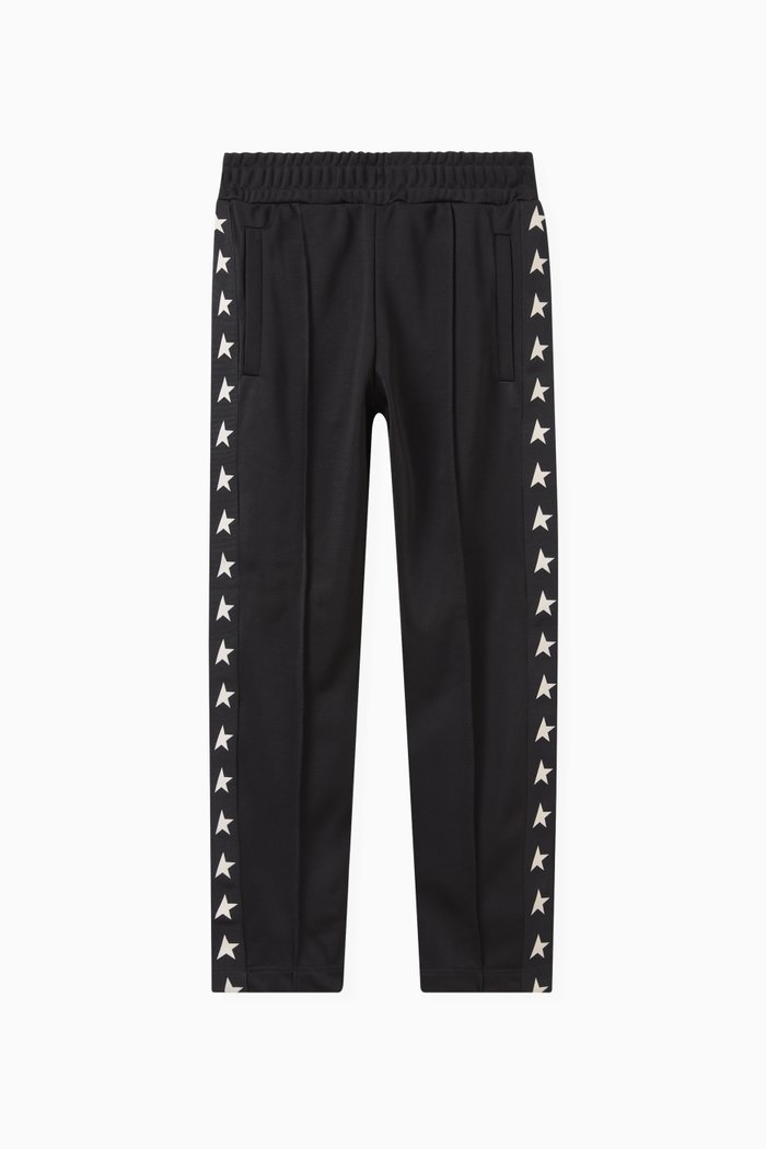 

Star-print Sweatpants in Nylon, Black