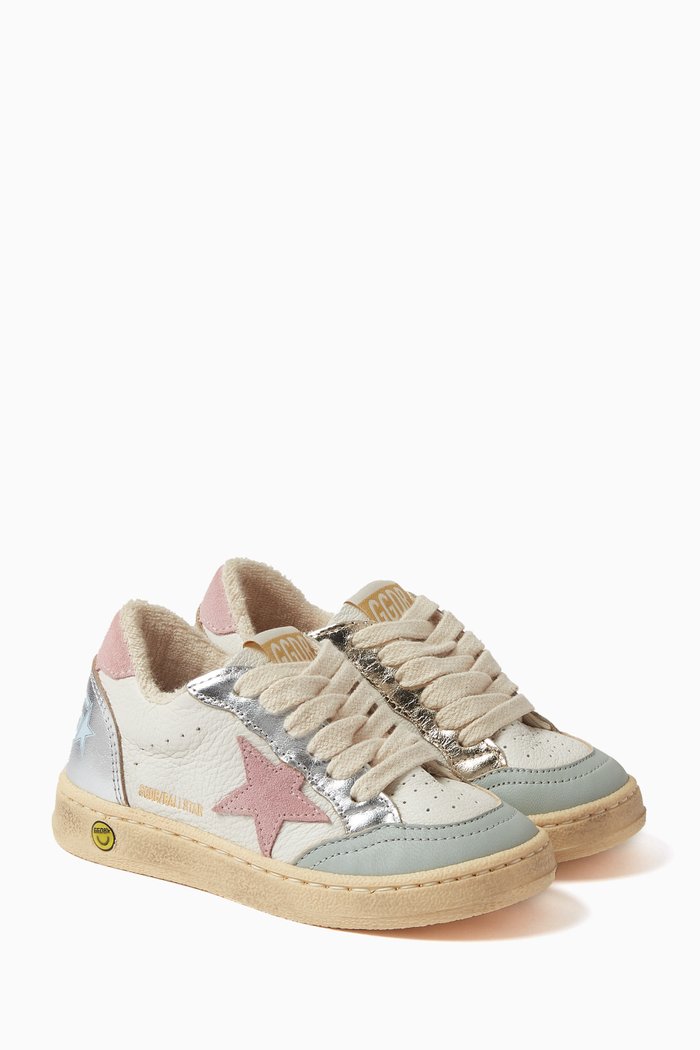 

Ballstar Sneakers in Nappa Leather, Grey