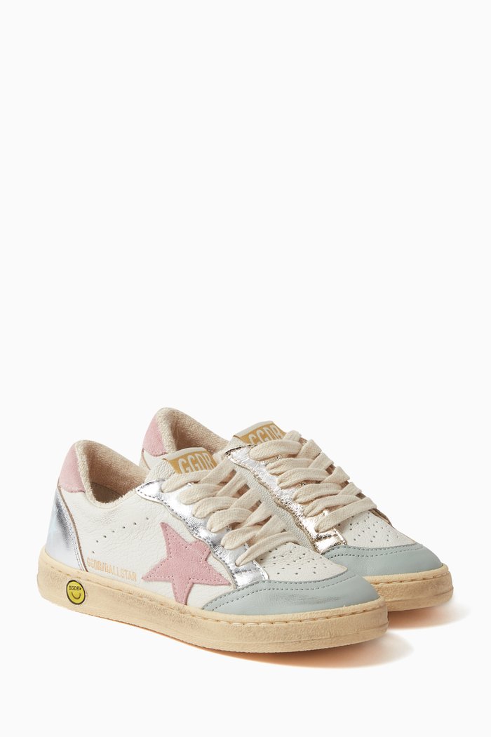 

Ballstar Sneakers in Nappa Leather, Grey
