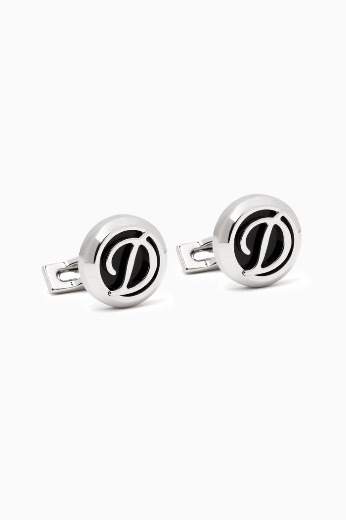 D Cufflinks in Metal, Multicolour