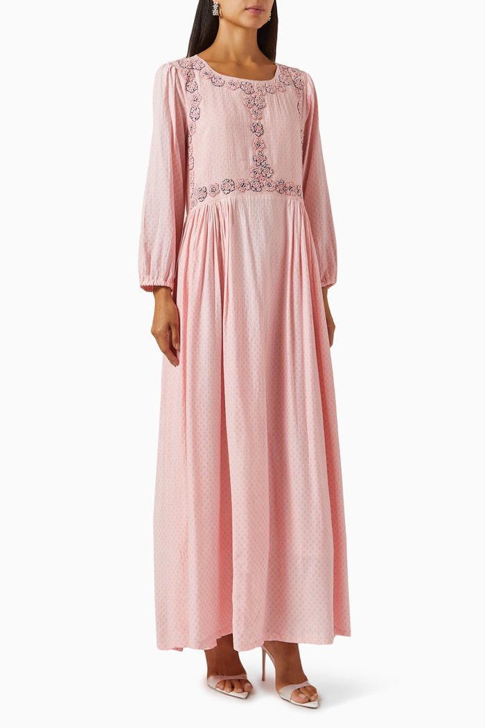 

Embroidered Dress, Orange