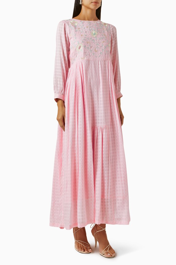 

Embroidered Dress, Pink