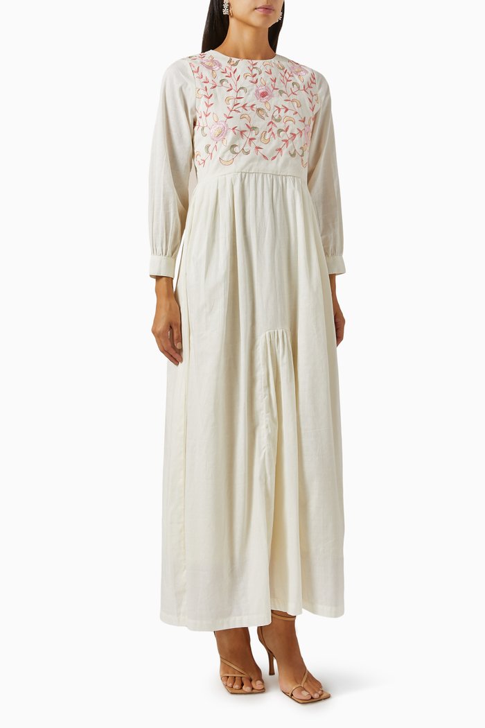 

Embroidered Dress, Yellow