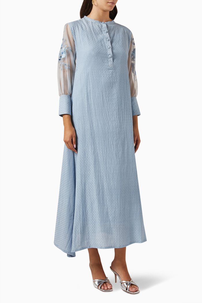 

Embroidered Kaftan, Blue