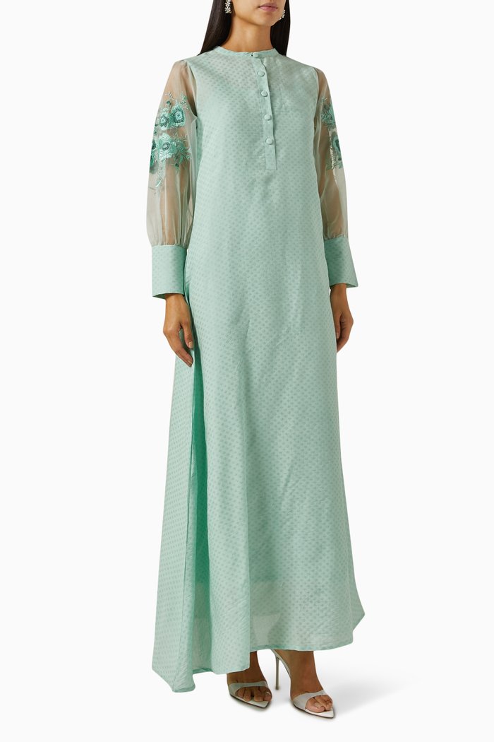 

Embroidered Kaftan, Green