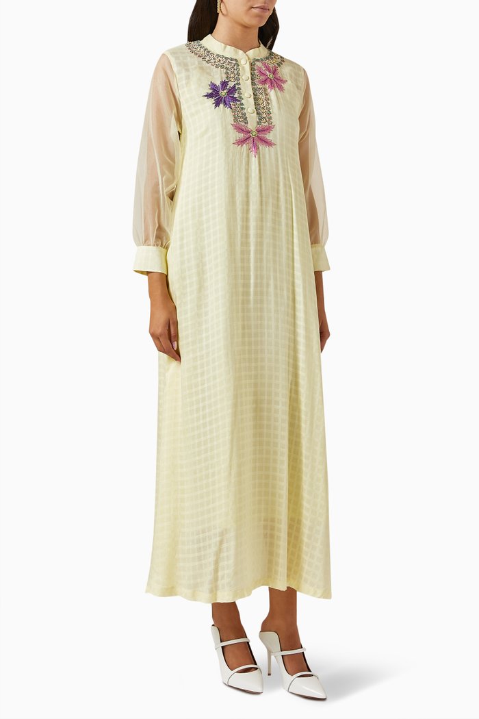 

Embroidered Dress, Yellow