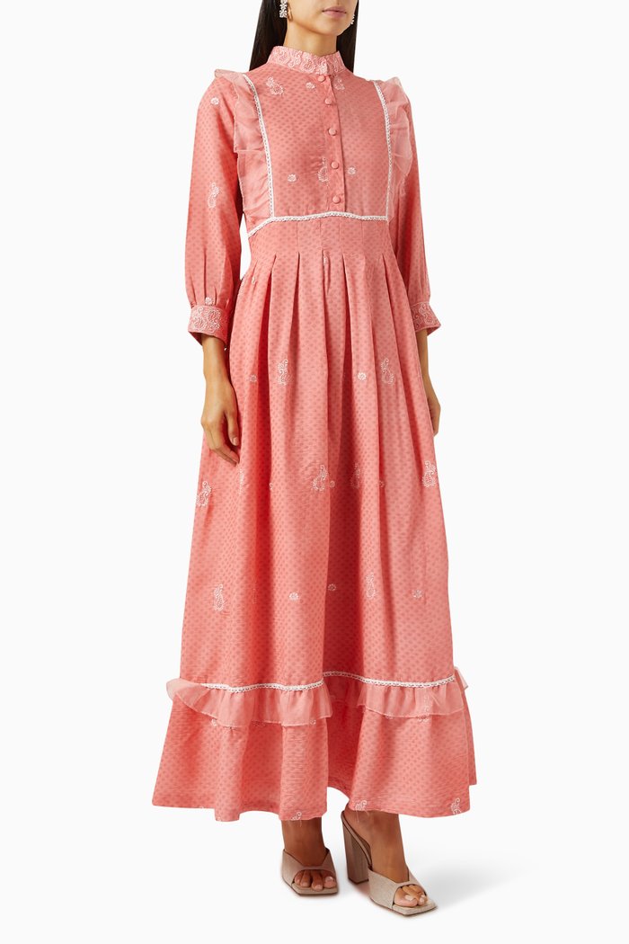 

Embroidered Dress, Orange