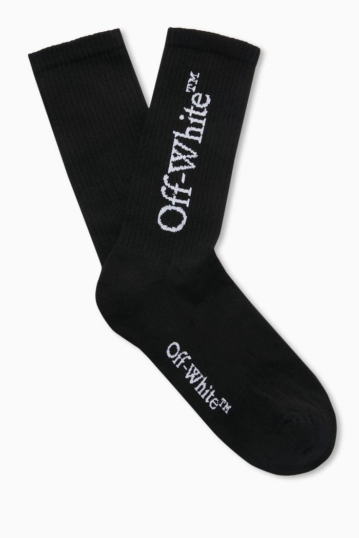 

Arrow Bookish Socks in Cotton-knit, Black