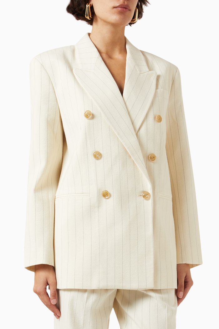 

Luminosity Oversized Jacket in Wool-blend, Neutral
