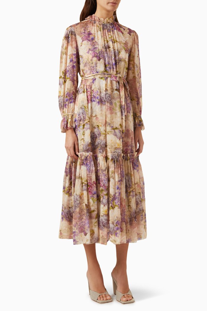 

Lyrical Lantern Midi Dress, Multicolour
