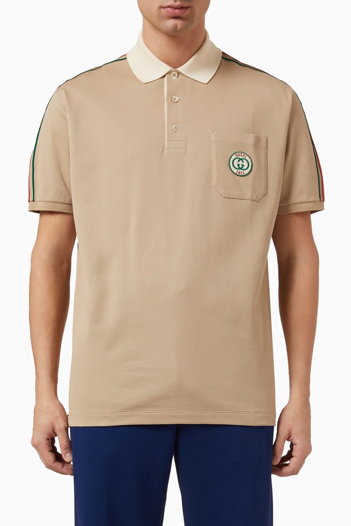 

Polo Shirt in Cotton Piqué, Brown