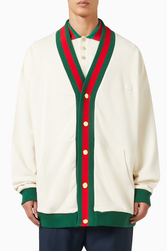 

Relaxed Sweater in Cotton Jersey, Neutral
