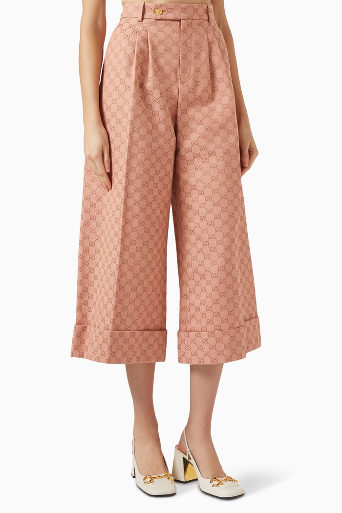 

GG Pants in Cotton-canvas, Pink