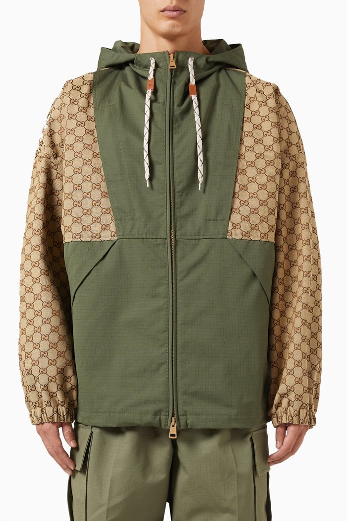 

Hoodie in Cotton Canvas, Multicolour