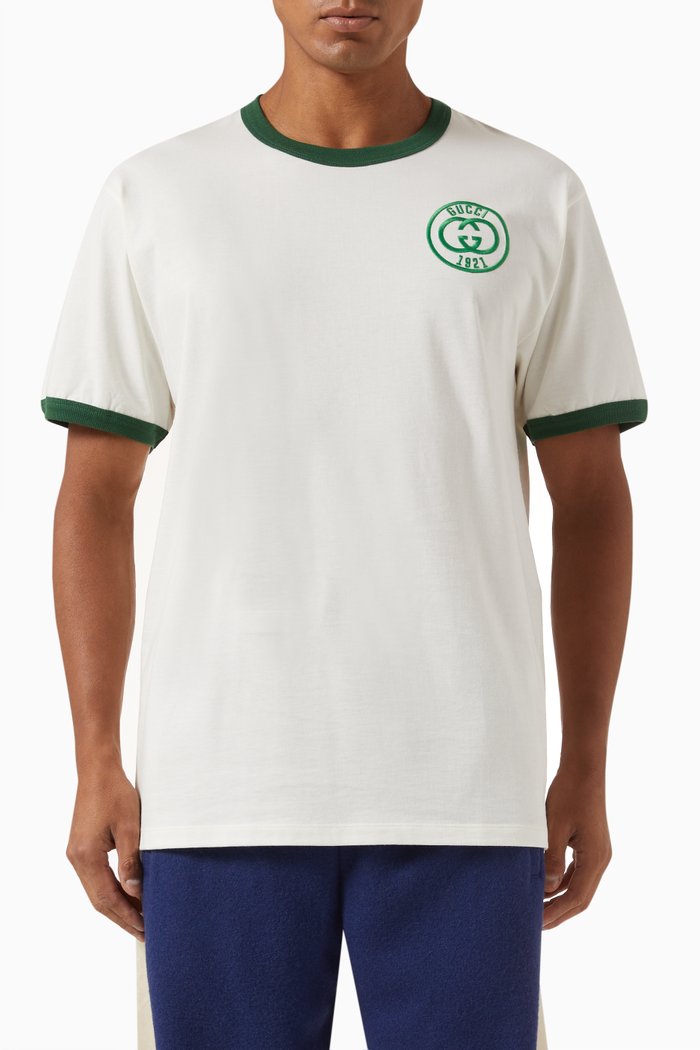 

Logo-embroidered T-shirt in Cotton-jersey, White