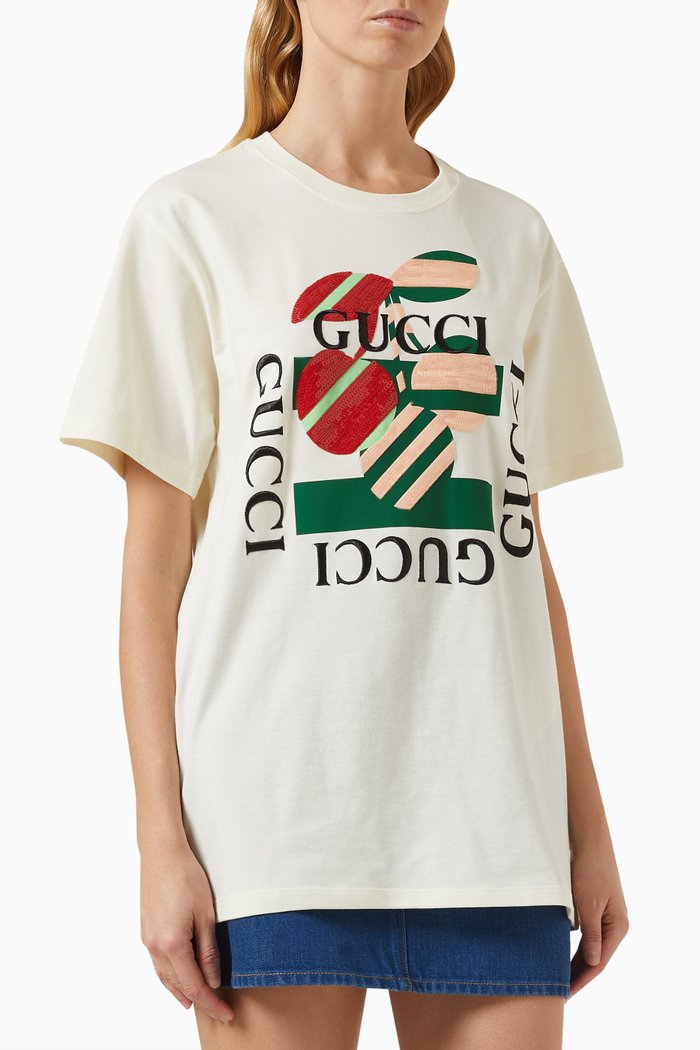 

Logo-printed T-shirt in Cotton-jersey, Neutral