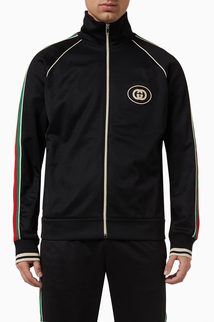 

Bomber Jacket in Technical Jersey, Black