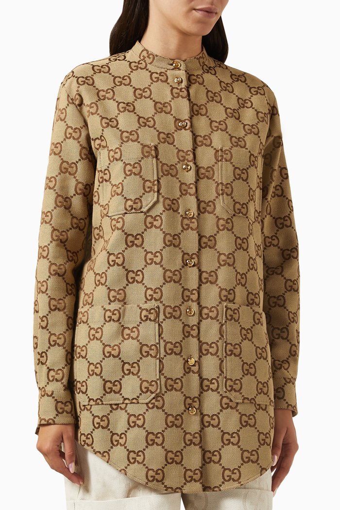 

Shirt in GG Canvas, Brown