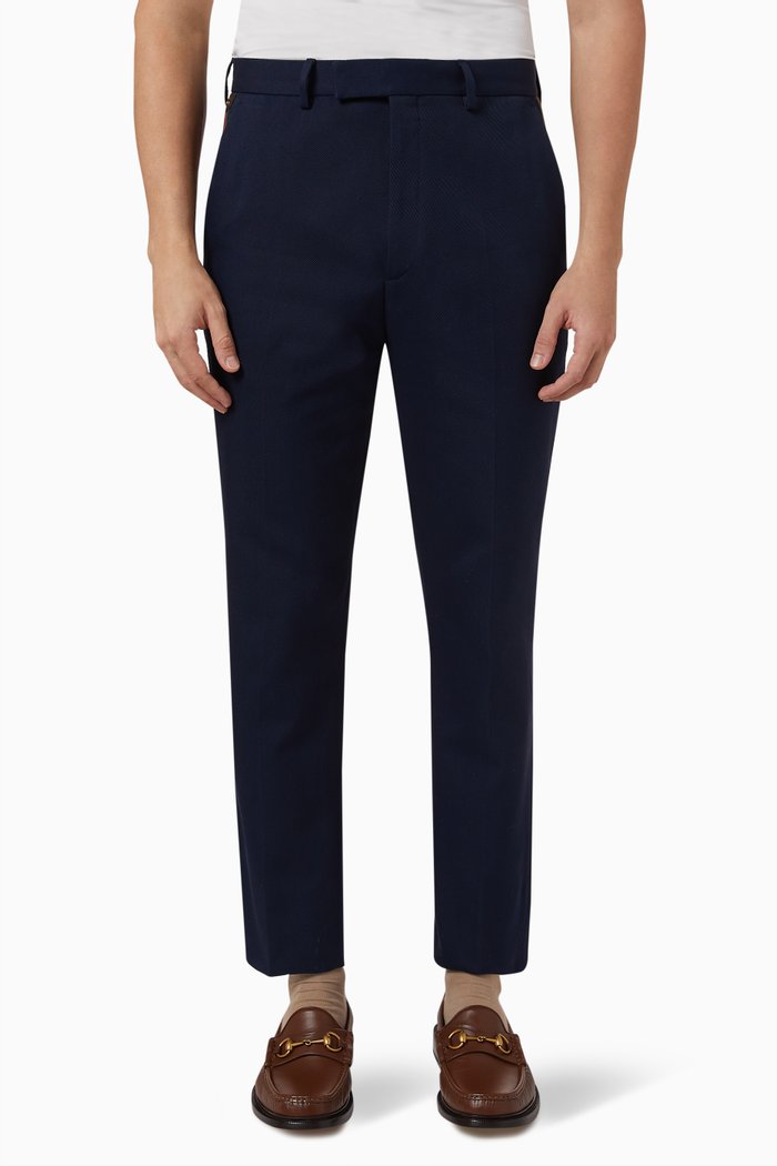 

Tailored Pants in Cotton, Black