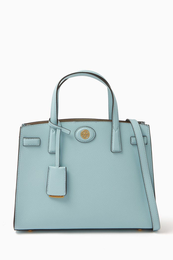

Small Robinson Satchel in Leather, Blue