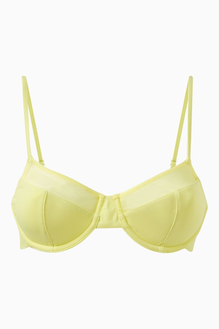 

The Emily Bikini Bra in Mesh, Yellow