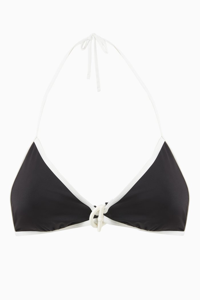 

The Alden Bikini Top in Butterluxe, Black