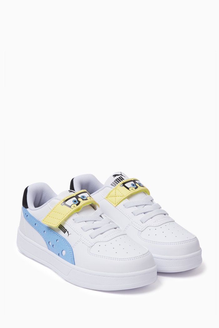 

Pre-School Spongebob X Caven 2.0 Sneakers in Leather, White