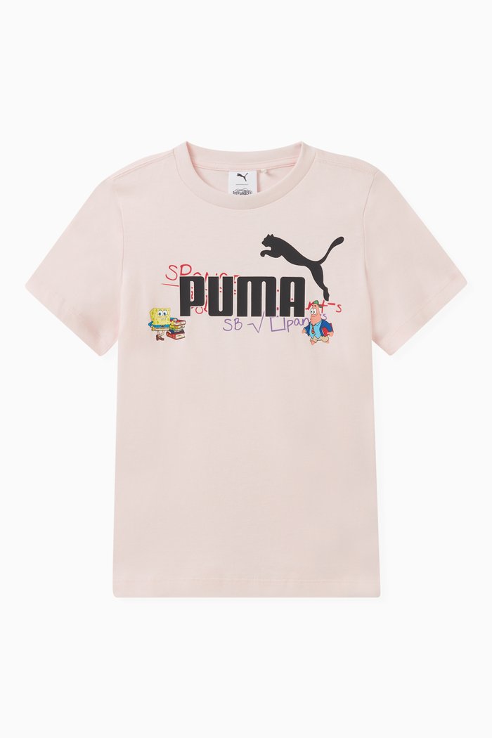 

x Spongebob Logo T-shirt in Cotton, Pink