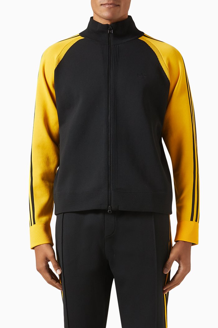 

x Wales Bonner Track jacket in Knitted Nylon, Black
