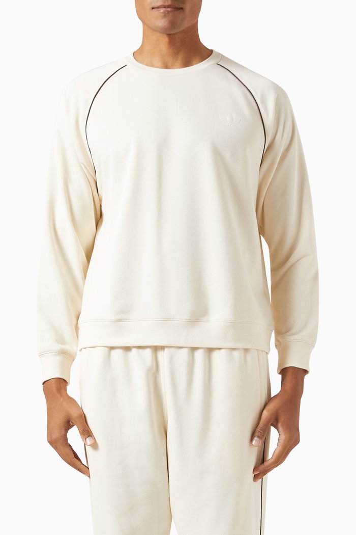 x Wales Bonner Sweatshirt in Cotton Blend, Neutral