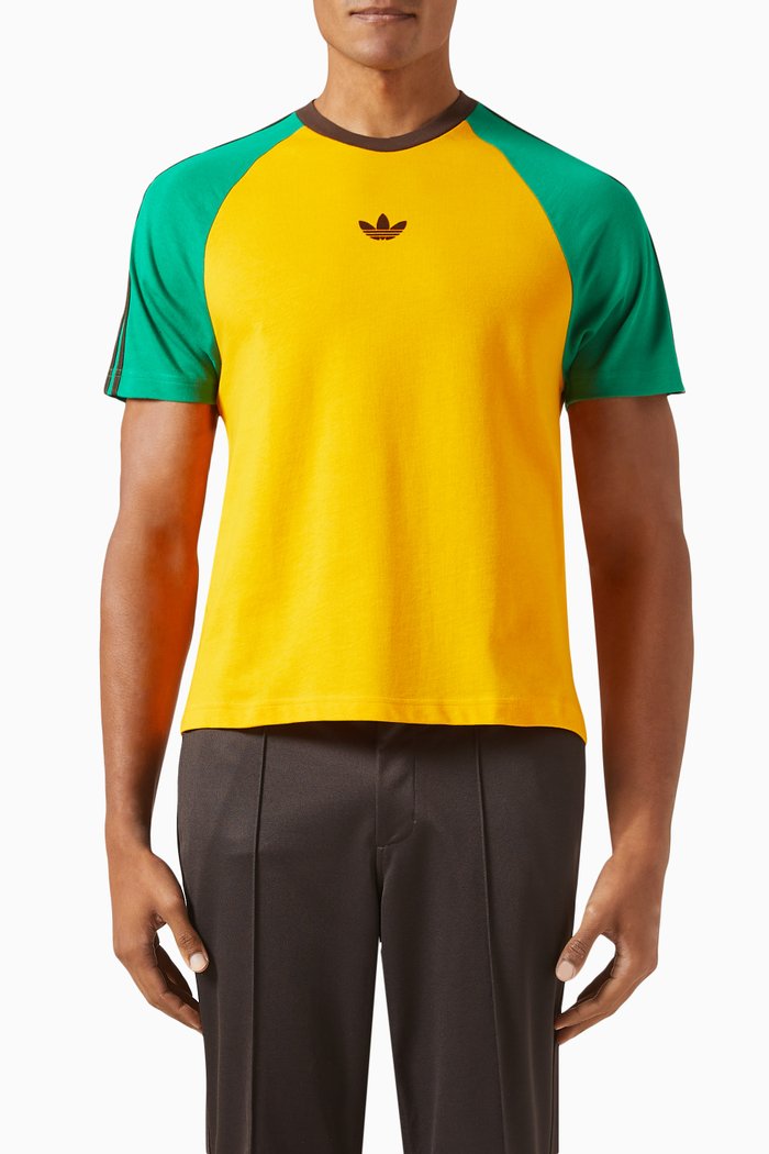 

x Wales Bonner T-shirt in Cotton Jersey, Yellow