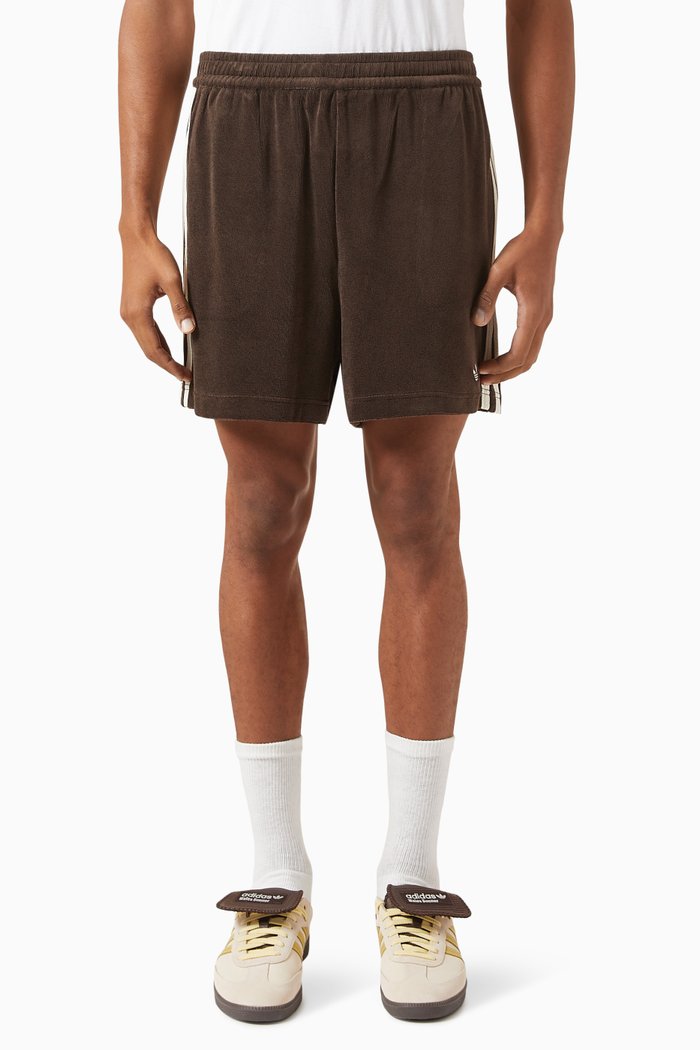 

x Wales Bonner Shorts in Cotton Terry, Brown