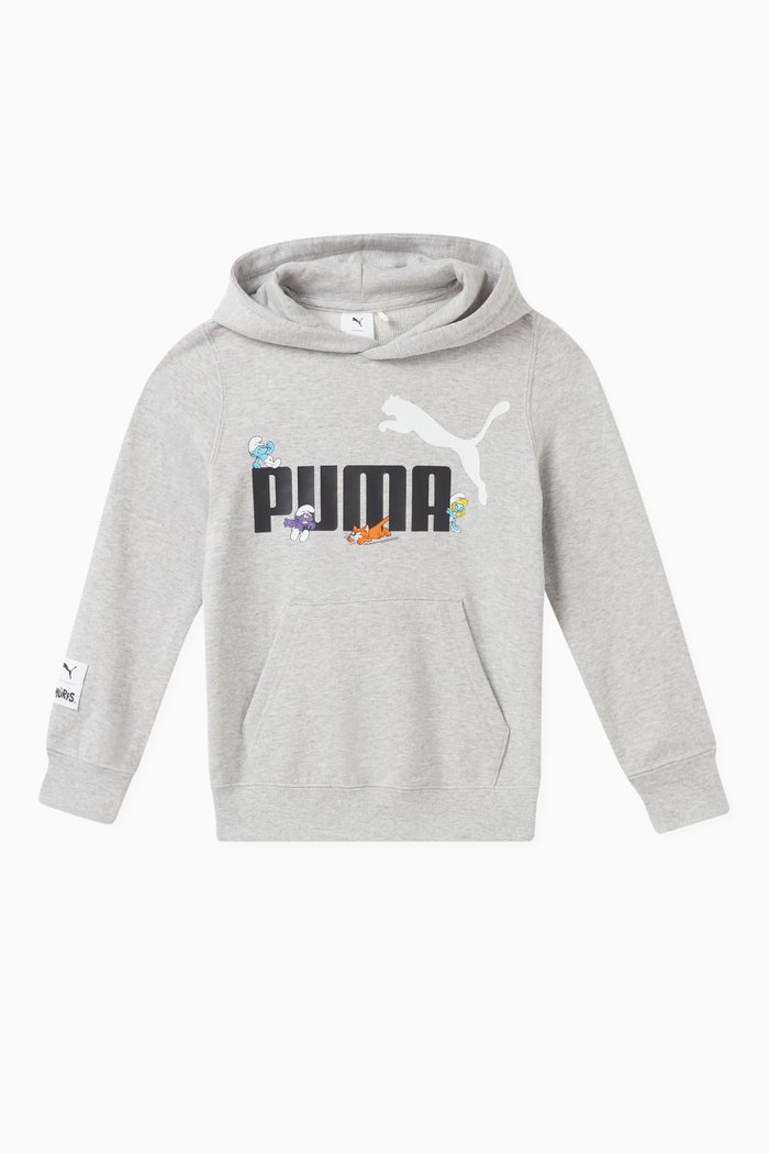 

x The Smurfs Hoodie in Cotton, Grey