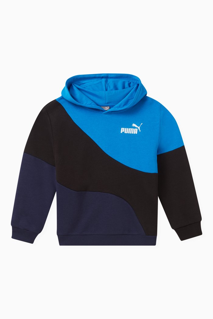 

Logo-print Hoodie in Cotton, Blue